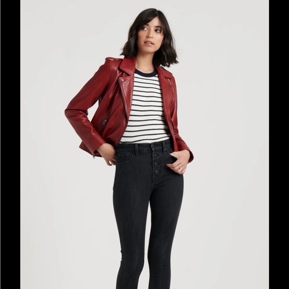 Lucky Brand leather moto jacket - Picture 4 of 7